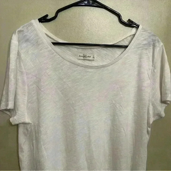 Abercrombie & Fitch oversized. T-shirt with ruffle size L women - Picture 2 of 9